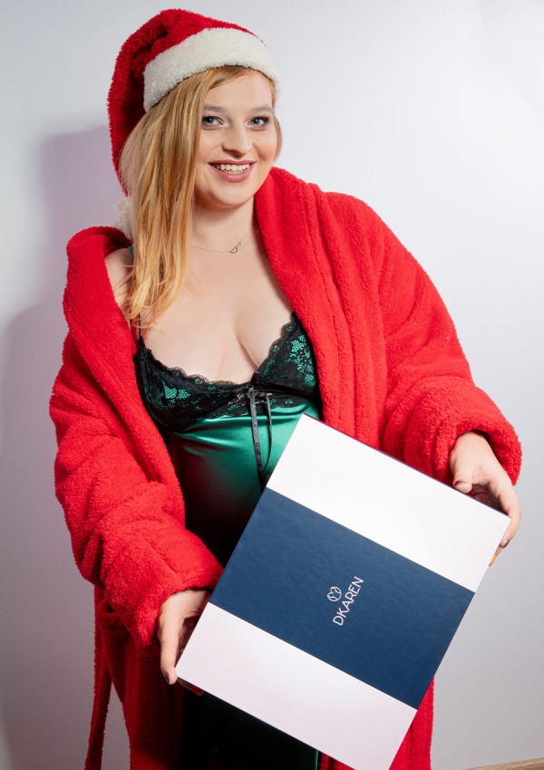 Dressing-gown Eliza Red Plus Size